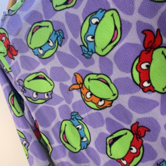 Women Girls Teenage Mutant Ninja Turtles purple red green pajama sleep shirt - Picture 4 of 8